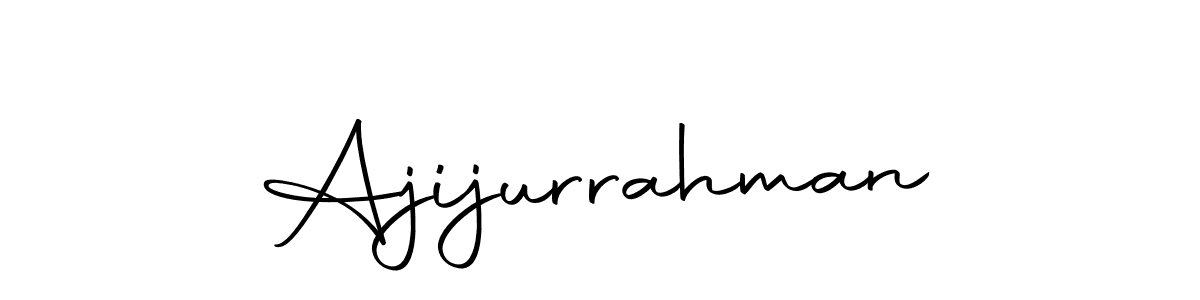 Create a beautiful signature design for name Ajijurrahman. With this signature (Autography-DOLnW) fonts, you can make a handwritten signature for free. Ajijurrahman signature style 10 images and pictures png