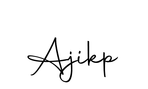 You should practise on your own different ways (Autography-DOLnW) to write your name (Ajikp) in signature. don't let someone else do it for you. Ajikp signature style 10 images and pictures png