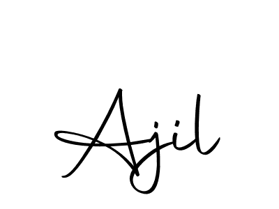 Use a signature maker to create a handwritten signature online. With this signature software, you can design (Autography-DOLnW) your own signature for name Ajil. Ajil signature style 10 images and pictures png