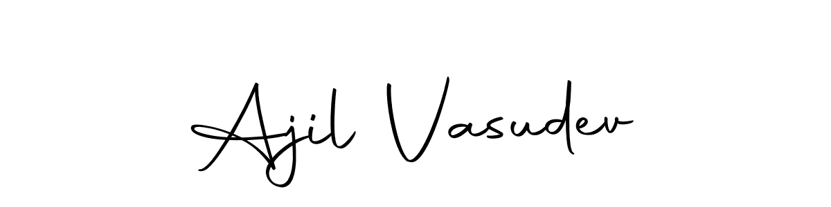 You should practise on your own different ways (Autography-DOLnW) to write your name (Ajil Vasudev) in signature. don't let someone else do it for you. Ajil Vasudev signature style 10 images and pictures png