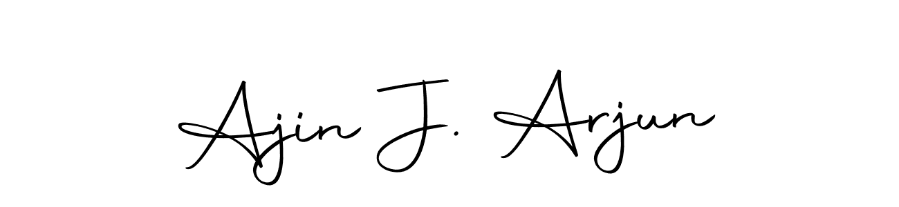 Also You can easily find your signature by using the search form. We will create Ajin J. Arjun name handwritten signature images for you free of cost using Autography-DOLnW sign style. Ajin J. Arjun signature style 10 images and pictures png