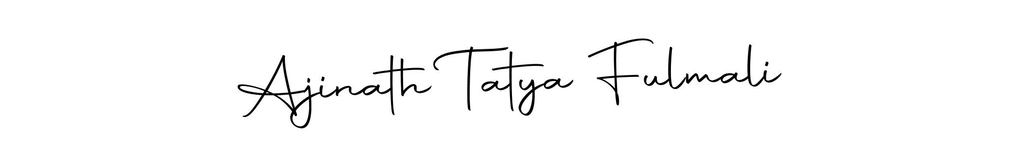 Also we have Ajinath Tatya Fulmali name is the best signature style. Create professional handwritten signature collection using Autography-DOLnW autograph style. Ajinath Tatya Fulmali signature style 10 images and pictures png