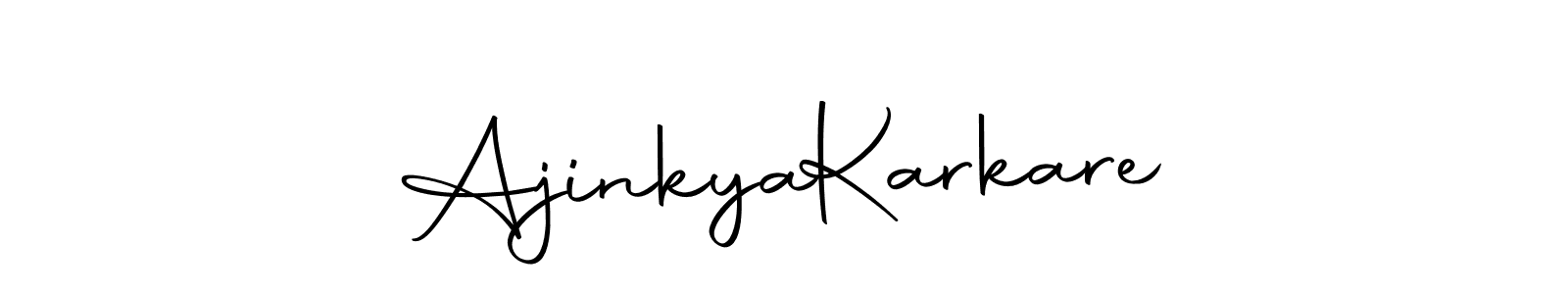 Make a short Ajinkya  Karkare signature style. Manage your documents anywhere anytime using Autography-DOLnW. Create and add eSignatures, submit forms, share and send files easily. Ajinkya  Karkare signature style 10 images and pictures png