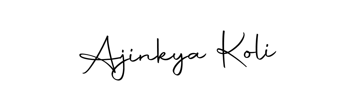 Also we have Ajinkya Koli name is the best signature style. Create professional handwritten signature collection using Autography-DOLnW autograph style. Ajinkya Koli signature style 10 images and pictures png