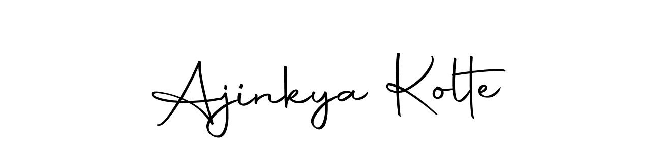 Make a beautiful signature design for name Ajinkya Kolte. With this signature (Autography-DOLnW) style, you can create a handwritten signature for free. Ajinkya Kolte signature style 10 images and pictures png