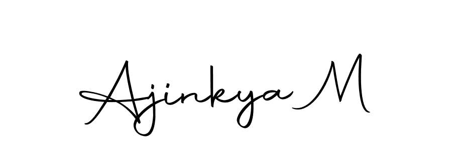 Make a beautiful signature design for name Ajinkya M. Use this online signature maker to create a handwritten signature for free. Ajinkya M signature style 10 images and pictures png