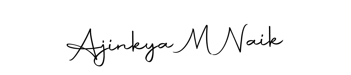 The best way (Autography-DOLnW) to make a short signature is to pick only two or three words in your name. The name Ajinkya M Naik include a total of six letters. For converting this name. Ajinkya M Naik signature style 10 images and pictures png