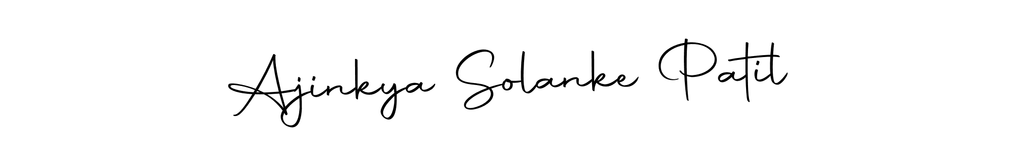 Make a short Ajinkya Solanke Patil signature style. Manage your documents anywhere anytime using Autography-DOLnW. Create and add eSignatures, submit forms, share and send files easily. Ajinkya Solanke Patil signature style 10 images and pictures png