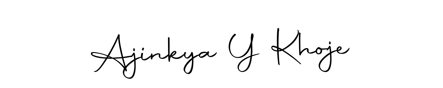 Design your own signature with our free online signature maker. With this signature software, you can create a handwritten (Autography-DOLnW) signature for name Ajinkya Y Khoje. Ajinkya Y Khoje signature style 10 images and pictures png