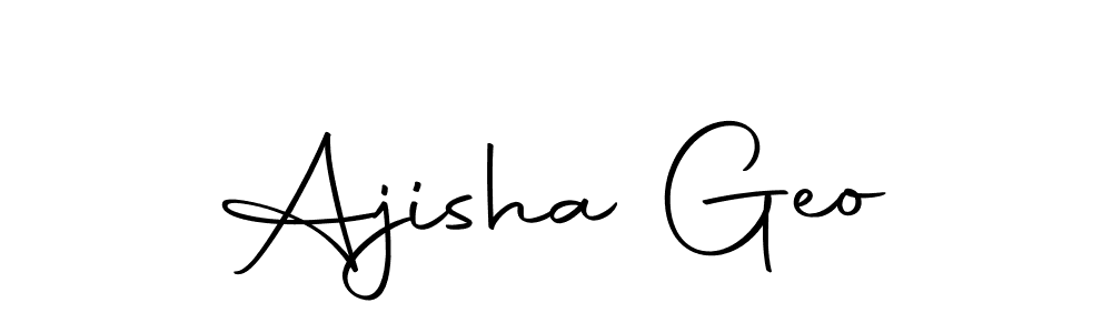 if you are searching for the best signature style for your name Ajisha Geo. so please give up your signature search. here we have designed multiple signature styles  using Autography-DOLnW. Ajisha Geo signature style 10 images and pictures png