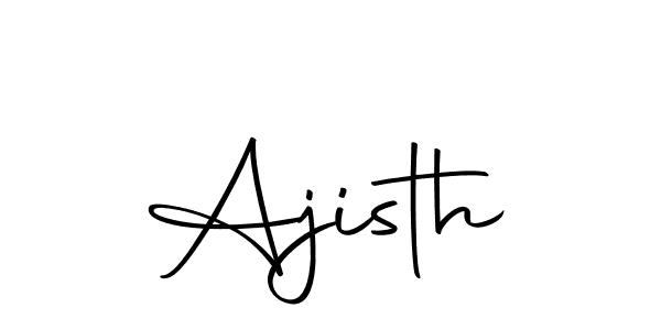 Create a beautiful signature design for name Ajisth. With this signature (Autography-DOLnW) fonts, you can make a handwritten signature for free. Ajisth signature style 10 images and pictures png