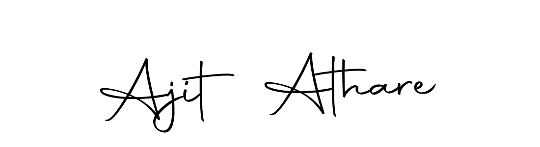 How to make Ajit Athare name signature. Use Autography-DOLnW style for creating short signs online. This is the latest handwritten sign. Ajit Athare signature style 10 images and pictures png