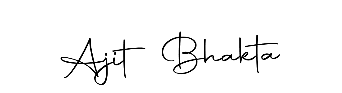 Design your own signature with our free online signature maker. With this signature software, you can create a handwritten (Autography-DOLnW) signature for name Ajit Bhakta. Ajit Bhakta signature style 10 images and pictures png