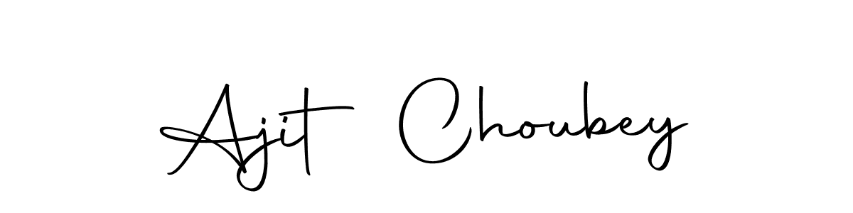 Create a beautiful signature design for name Ajit Choubey. With this signature (Autography-DOLnW) fonts, you can make a handwritten signature for free. Ajit Choubey signature style 10 images and pictures png