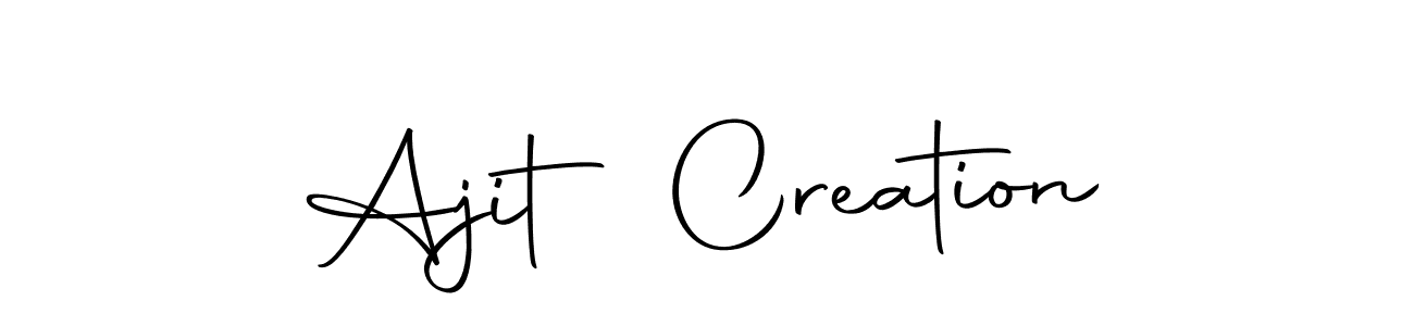 Use a signature maker to create a handwritten signature online. With this signature software, you can design (Autography-DOLnW) your own signature for name Ajit Creation. Ajit Creation signature style 10 images and pictures png