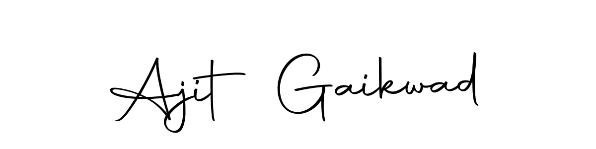 Create a beautiful signature design for name Ajit Gaikwad. With this signature (Autography-DOLnW) fonts, you can make a handwritten signature for free. Ajit Gaikwad signature style 10 images and pictures png
