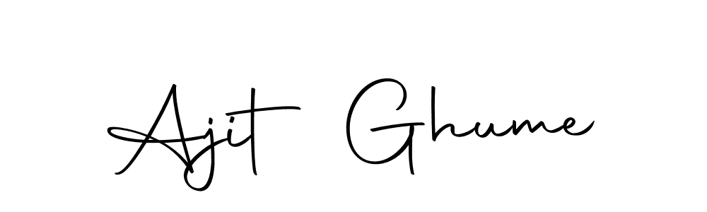 This is the best signature style for the Ajit Ghume name. Also you like these signature font (Autography-DOLnW). Mix name signature. Ajit Ghume signature style 10 images and pictures png