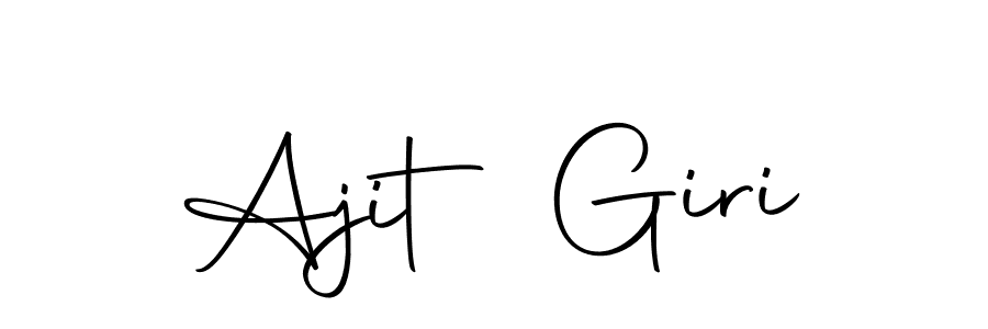 Design your own signature with our free online signature maker. With this signature software, you can create a handwritten (Autography-DOLnW) signature for name Ajit Giri. Ajit Giri signature style 10 images and pictures png