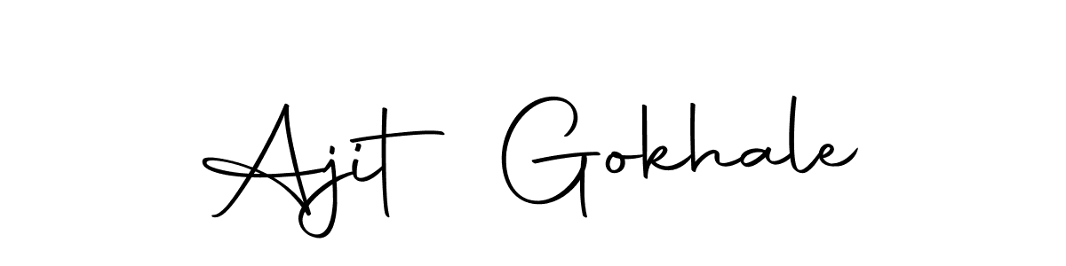 Design your own signature with our free online signature maker. With this signature software, you can create a handwritten (Autography-DOLnW) signature for name Ajit Gokhale. Ajit Gokhale signature style 10 images and pictures png