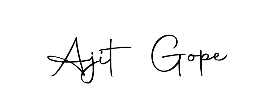 How to make Ajit Gope signature? Autography-DOLnW is a professional autograph style. Create handwritten signature for Ajit Gope name. Ajit Gope signature style 10 images and pictures png