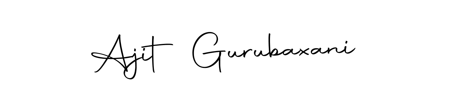 Create a beautiful signature design for name Ajit Gurubaxani. With this signature (Autography-DOLnW) fonts, you can make a handwritten signature for free. Ajit Gurubaxani signature style 10 images and pictures png