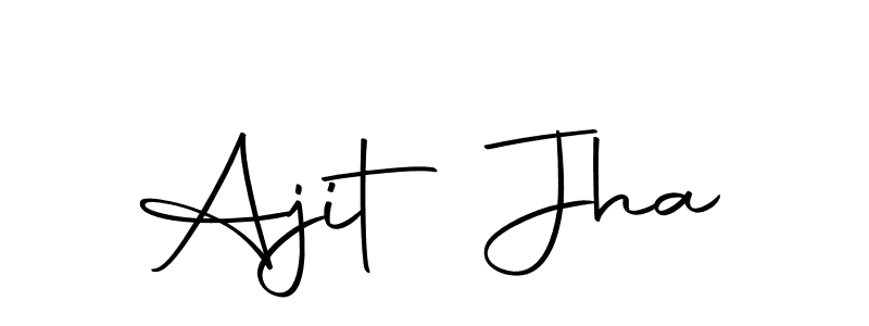 Create a beautiful signature design for name Ajit Jha. With this signature (Autography-DOLnW) fonts, you can make a handwritten signature for free. Ajit Jha signature style 10 images and pictures png