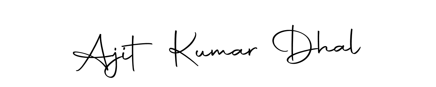 Create a beautiful signature design for name Ajit Kumar Dhal. With this signature (Autography-DOLnW) fonts, you can make a handwritten signature for free. Ajit Kumar Dhal signature style 10 images and pictures png