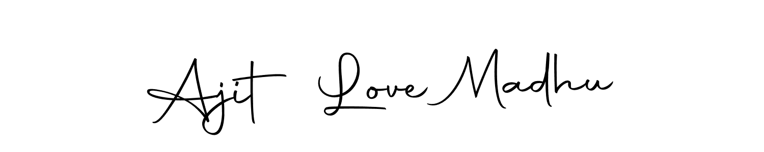 You can use this online signature creator to create a handwritten signature for the name Ajit Love Madhu. This is the best online autograph maker. Ajit Love Madhu signature style 10 images and pictures png