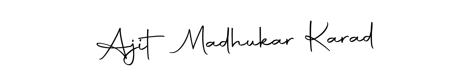 The best way (Autography-DOLnW) to make a short signature is to pick only two or three words in your name. The name Ajit Madhukar Karad include a total of six letters. For converting this name. Ajit Madhukar Karad signature style 10 images and pictures png