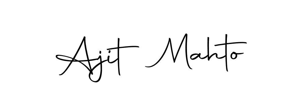 Ajit Mahto stylish signature style. Best Handwritten Sign (Autography-DOLnW) for my name. Handwritten Signature Collection Ideas for my name Ajit Mahto. Ajit Mahto signature style 10 images and pictures png