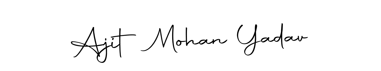 Make a beautiful signature design for name Ajit Mohan Yadav. With this signature (Autography-DOLnW) style, you can create a handwritten signature for free. Ajit Mohan Yadav signature style 10 images and pictures png