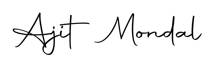 Transform the name Ajit Mondal into a signature masterpiece using Autography-DOLnW font. Ideal for photographers, artists, and creators looking for watermarks. Ajit Mondal signature style 10 images and pictures png