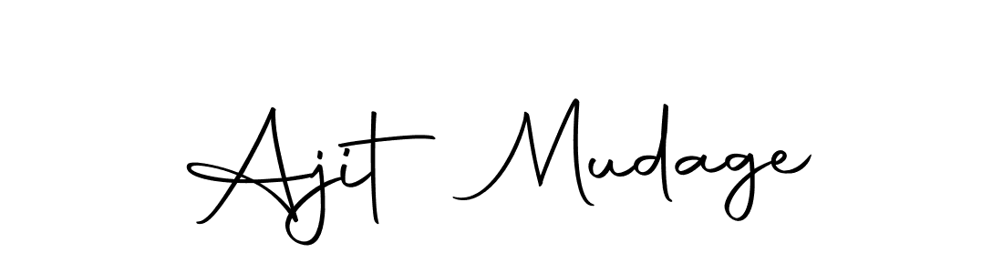 Also we have Ajit Mudage name is the best signature style. Create professional handwritten signature collection using Autography-DOLnW autograph style. Ajit Mudage signature style 10 images and pictures png