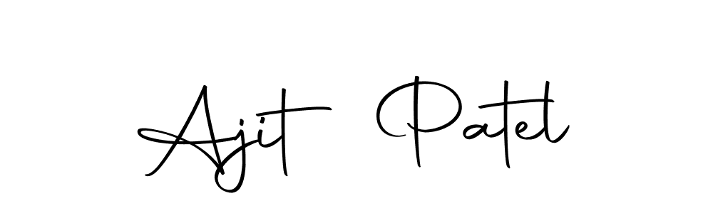 The best way (Autography-DOLnW) to make a short signature is to pick only two or three words in your name. The name Ajit Patel include a total of six letters. For converting this name. Ajit Patel signature style 10 images and pictures png