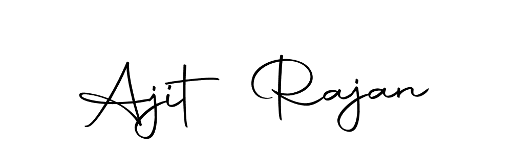Make a beautiful signature design for name Ajit Rajan. Use this online signature maker to create a handwritten signature for free. Ajit Rajan signature style 10 images and pictures png