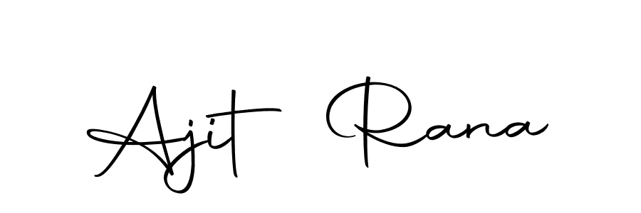 Create a beautiful signature design for name Ajit Rana. With this signature (Autography-DOLnW) fonts, you can make a handwritten signature for free. Ajit Rana signature style 10 images and pictures png