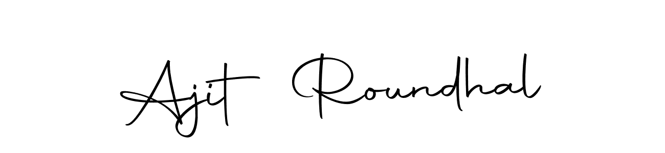 Autography-DOLnW is a professional signature style that is perfect for those who want to add a touch of class to their signature. It is also a great choice for those who want to make their signature more unique. Get Ajit Roundhal name to fancy signature for free. Ajit Roundhal signature style 10 images and pictures png