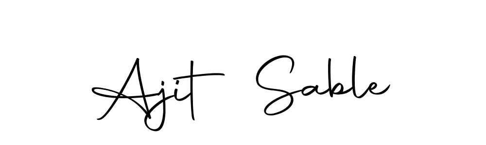 Ajit Sable stylish signature style. Best Handwritten Sign (Autography-DOLnW) for my name. Handwritten Signature Collection Ideas for my name Ajit Sable. Ajit Sable signature style 10 images and pictures png