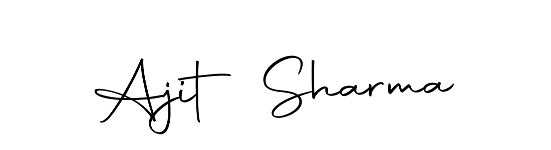 Make a beautiful signature design for name Ajit Sharma. With this signature (Autography-DOLnW) style, you can create a handwritten signature for free. Ajit Sharma signature style 10 images and pictures png