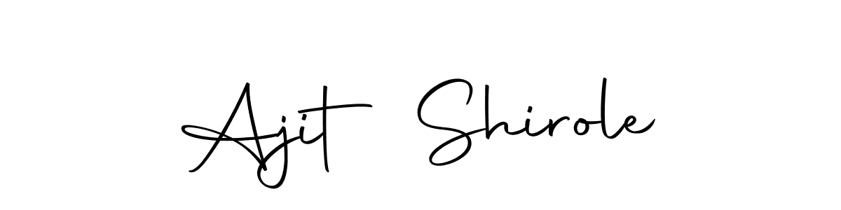 The best way (Autography-DOLnW) to make a short signature is to pick only two or three words in your name. The name Ajit Shirole include a total of six letters. For converting this name. Ajit Shirole signature style 10 images and pictures png