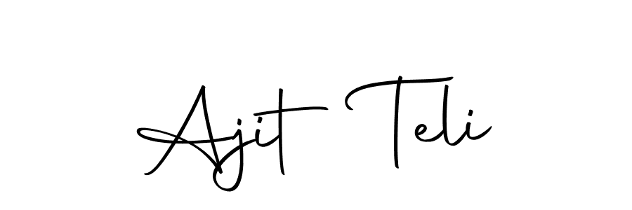 if you are searching for the best signature style for your name Ajit Teli. so please give up your signature search. here we have designed multiple signature styles  using Autography-DOLnW. Ajit Teli signature style 10 images and pictures png