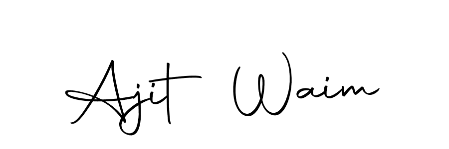 Use a signature maker to create a handwritten signature online. With this signature software, you can design (Autography-DOLnW) your own signature for name Ajit Waim. Ajit Waim signature style 10 images and pictures png