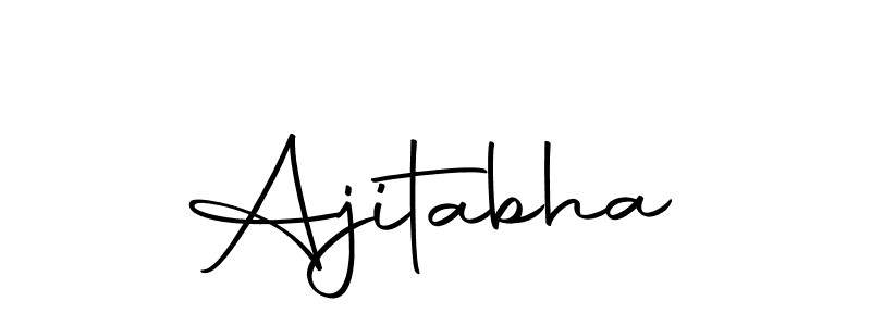 Design your own signature with our free online signature maker. With this signature software, you can create a handwritten (Autography-DOLnW) signature for name Ajitabha. Ajitabha signature style 10 images and pictures png