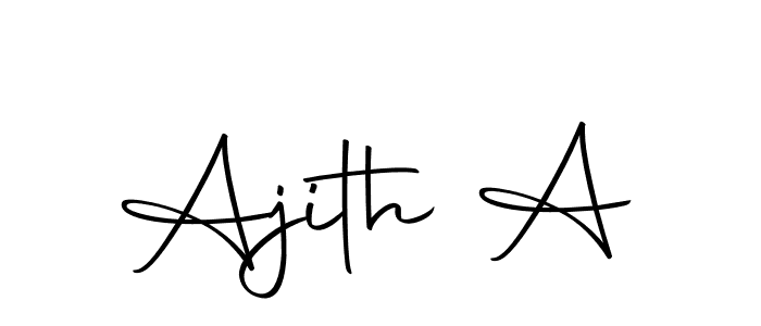 You can use this online signature creator to create a handwritten signature for the name Ajith A. This is the best online autograph maker. Ajith A signature style 10 images and pictures png