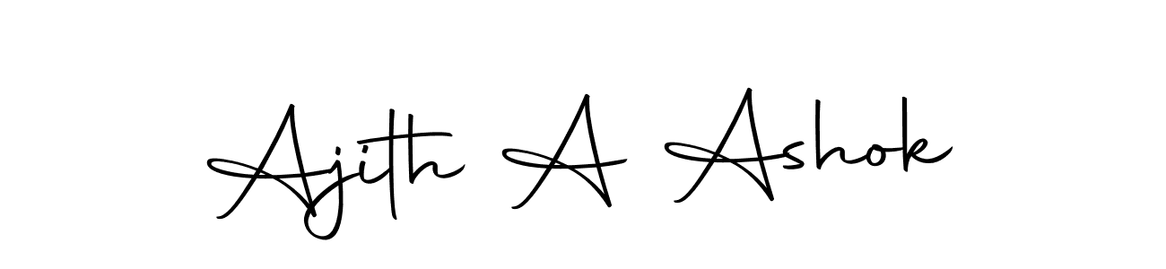 Also we have Ajith A Ashok name is the best signature style. Create professional handwritten signature collection using Autography-DOLnW autograph style. Ajith A Ashok signature style 10 images and pictures png