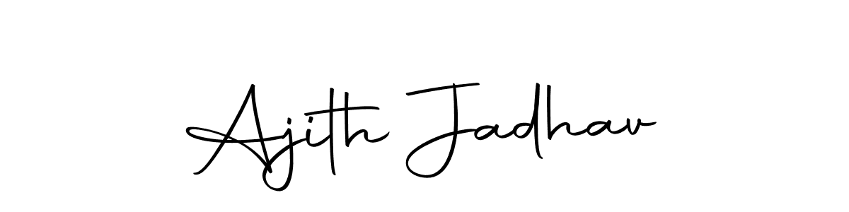 Create a beautiful signature design for name Ajith Jadhav. With this signature (Autography-DOLnW) fonts, you can make a handwritten signature for free. Ajith Jadhav signature style 10 images and pictures png