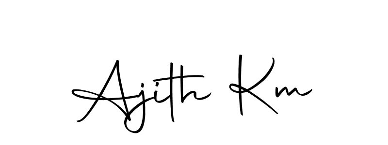 How to make Ajith Km signature? Autography-DOLnW is a professional autograph style. Create handwritten signature for Ajith Km name. Ajith Km signature style 10 images and pictures png