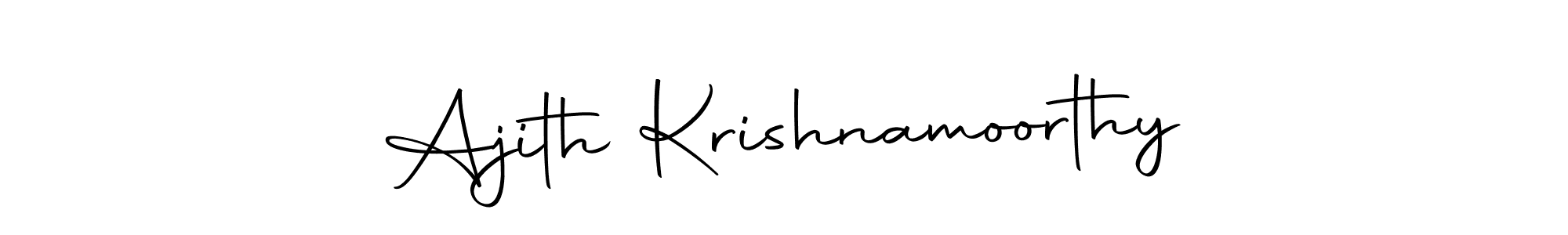 Also we have Ajith Krishnamoorthy name is the best signature style. Create professional handwritten signature collection using Autography-DOLnW autograph style. Ajith Krishnamoorthy signature style 10 images and pictures png