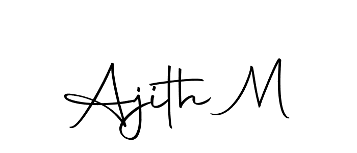 It looks lik you need a new signature style for name Ajith M. Design unique handwritten (Autography-DOLnW) signature with our free signature maker in just a few clicks. Ajith M signature style 10 images and pictures png