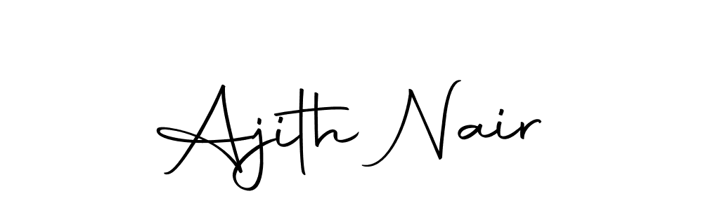 Use a signature maker to create a handwritten signature online. With this signature software, you can design (Autography-DOLnW) your own signature for name Ajith Nair. Ajith Nair signature style 10 images and pictures png